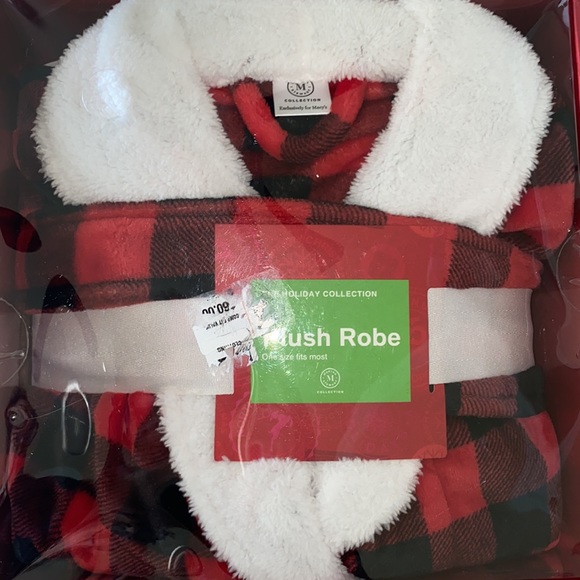 Martha Stewart Collection women's Plush Robe One size fits most - Picture 7 of 8